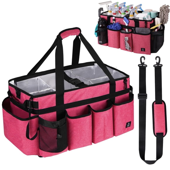 Caddy de limpieza Timoxi rosa 48 × 28 × 28 cm