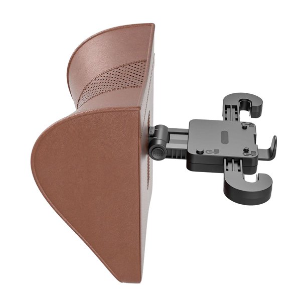 Almohada para el cuello ajustable genérica para el coche, accesorios esenciales para el coche, almohada suave para el coche marrón
