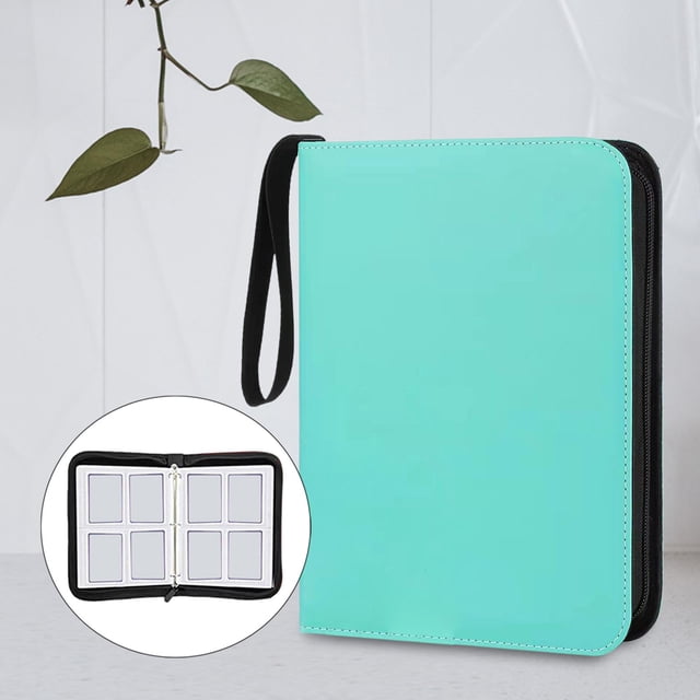 Organizador Titular Fundas de almacenamiento Zip 400 Cards Premium Album Display Holder para Tarjetas de visita Verde Salvador almacenamiento de álbumes