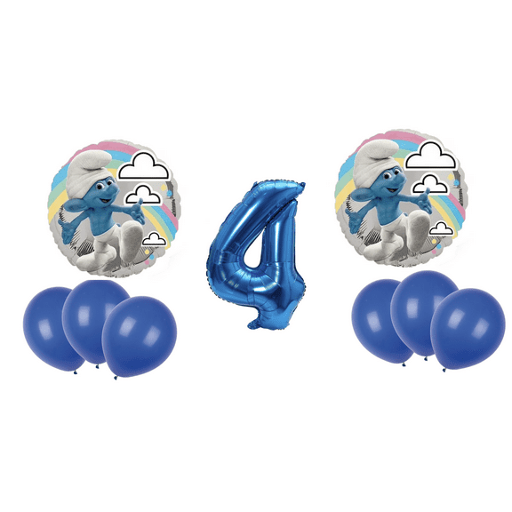 RAINBOW SMURF BALLOON PACK