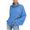 Blue, variant on Aoochasliy Womens Sweaters Pullover Clearance Trendy Solid Color High Neck Knitted Sweater Loose