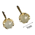 thumbnail image 4 of AYYUFE 1 Pair Ear Studs Shiny Imitation Jade Inlay Ear Decoration Fashion Jewelry Piercing Studs Earring Women Jewelry Gift Christmas Gift, 4 of 8