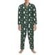 thumbnail image 3 of Balery Green Frogs Pijama para Hombre de Dos Piezas con Manga Larga, Conjunto de Dormir y Descanso Suave con Bolsillos-X-Large, 3 of 6