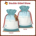 thumbnail image 2 of Naloa Bathtub with Soap Bubbles Drawstring Christmas Bags, 3D Xmas Gift Bags, Christmas Wrapping Bags, Xmas Goodie Bags, Treat Pouch Bags, Party Favor Bags-Medium, 2 of 9