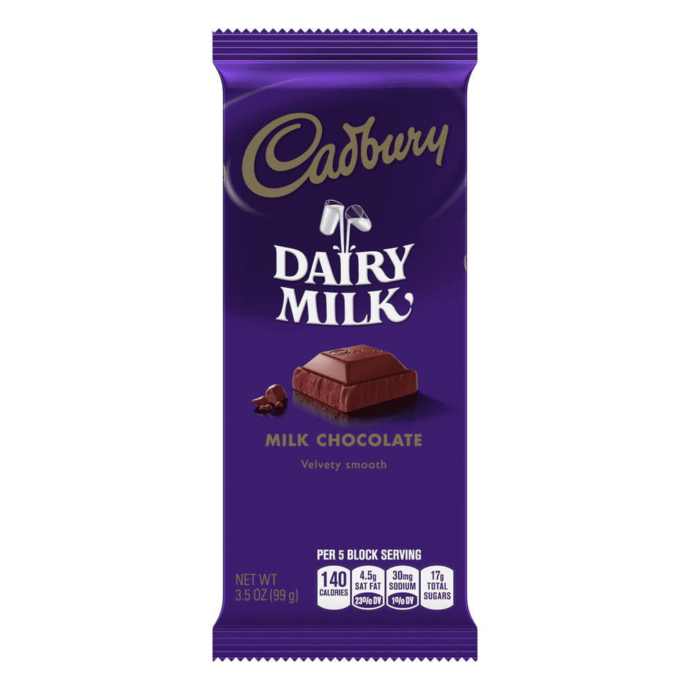 Cadbury, Dairy Milk Chocolate Candy Bar Box, 3.5 Oz., 14 Ct. Walmart