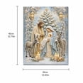 thumbnail image 2 of DIY Pearl Art Kit, Christmas Diamond Painting by Numbers, Holiday Bead Craft Set, Religious Nativity Scene Mosaic Decoration, Winter Seasonal Home Decor Gift, 2 of 5