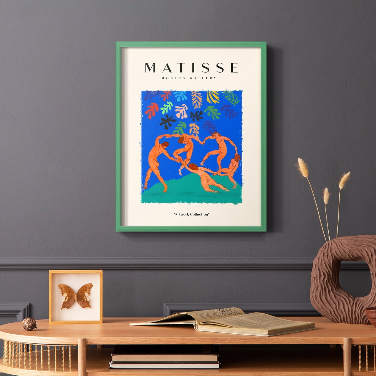 Matisse CX Framed Print in Green Solid Wood 8 x 10 Framed Print