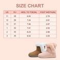 thumbnail image 7 of Fupoia ​Girls Bootie Slippers Warm Winter Plush Fuzzy Slippers with Memory Foam Pink 12 Little Kid, 7 of 7
