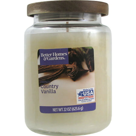 Better Homes & Gardens French Country Vanilla Jar Candle, 22