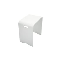 Modern Shower Stool Resin Bath Seat - Durable Bathroom Stool, Lightweight & Non-Slip