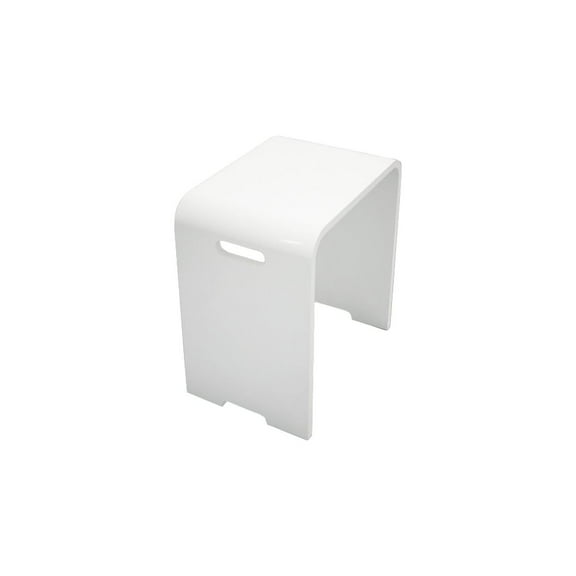 Modern Shower Stool Resin Bath Seat - Durable Bathroom Stool, Lightweight & Non-Slip