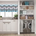 thumbnail image 5 of LALILO Kitchen Curtain Valance Ethnic Zigzag Chevron Rod Pocket Window Curtain 52"x 18" Set of 2, 5 of 5