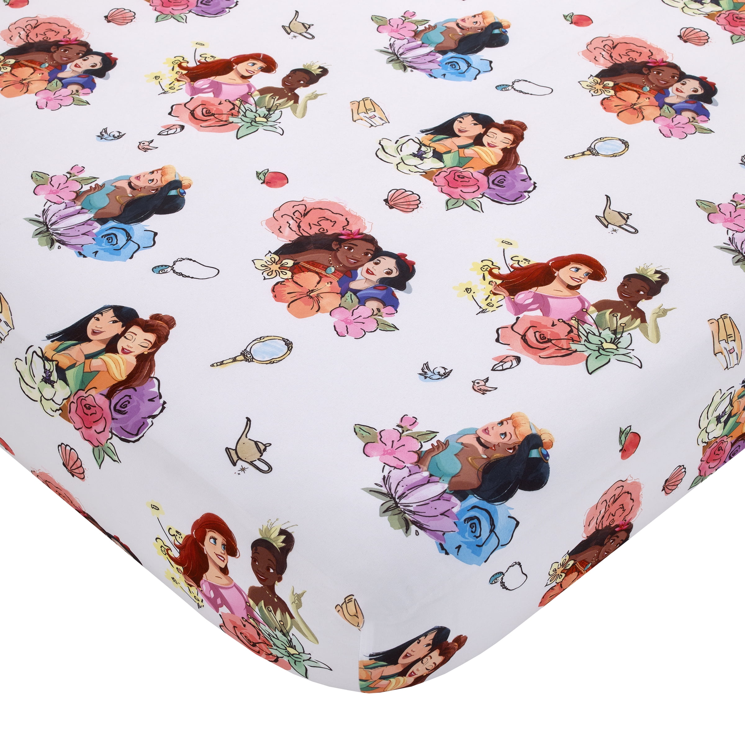 Disney Princesses Courage and Kindness 4 Piece Toddler Bed Set