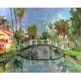 thumbnail image 2 of Wallich, Richard 14x12 Black Ornate Wood Framed with Double Matting Museum Art Print Titled - Venice CA, 2 of 4
