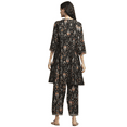 thumbnail image 2 of Biba Rangriti Indian Ethnic Kurta Set (20870), Black, Size 42, 2 of 5