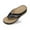 A Black, variant on Wovix Slippers For Women Open Toe Thong Sandals Casual Non- Arch Support Wedge -On Shoes Indoor Outdoor Shoes Black 36