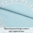thumbnail image 4 of Superior 3-Pieces High-Durability Cotton-Blend Bedspread Set, King, Aqua, 4 of 9