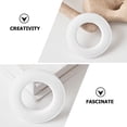 thumbnail image 3 of BRIGHTFUFU Curtain Rod Rings 4Pcs ABS Plastic Silent Operation for Home Use, 3 of 8
