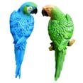 thumbnail image 3 of Vsenkes 2 Pieces Parrot Figurines Tree Ornaments Tree Decor Weatherproof Animal Lifelike Blue Green, 3 of 9