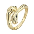thumbnail image 4 of Aleación Creativa Manos Abrazar Anillos Abiertos Anillo De Pareja Ajustable Para El Día De San Valentín Cumpleaños Aniversario Noticed AP006265-01, 4 of 6