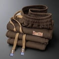 thumbnail image 4 of Men'S Baggy Sweatpants Casual Straight Leg Pants Drawstring Loose Trousers With Pockets Outdoor Twill Sport Pants, 4 of 5