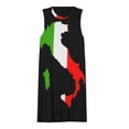 thumbnail image 3 of Italy Flag Map Spring Summer Dresses for Women Fashion T-shirt Dress Casual Sleeveless Loose Sundress with Pockets, 3 of 5