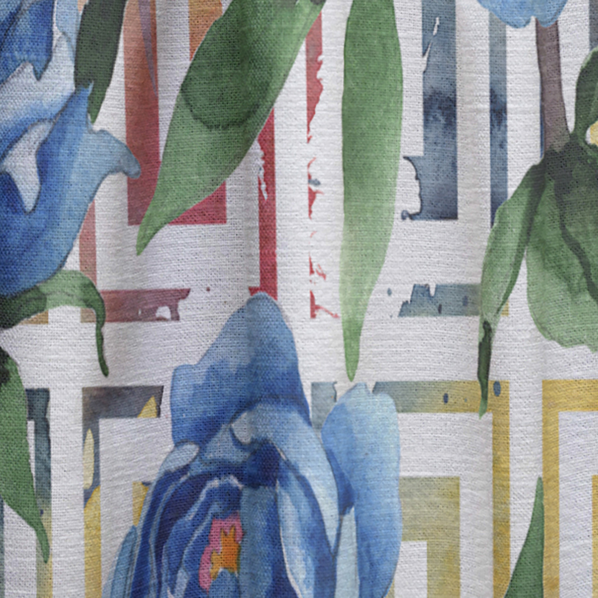 Designart 'Floral Botanical Design Retro I' Mid-Century Modern Curtain Panel