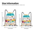 thumbnail image 5 of Yiaed Funny Farm Print Drawstring Bags Drawstring Backpack Bulk String Back Pack Gym Sport Bag-Small, 5 of 5