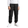 thumbnail image 5 of ZBSOKO Cargo Joggers for Boys Elastic Waist Elastic Cuff Fashion Track Pants with Multi Pockets Running Workout Pant Sizes 5-15 Years, 5 of 7
