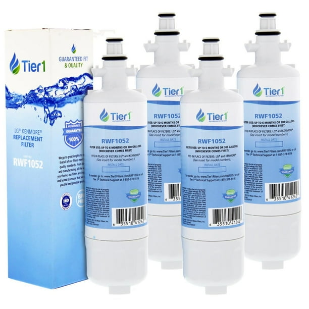 Tier1 Replacement For Lg Lt700p Adq36006101 Adq36006102 Kenmore 46 9690 469690 Refrigerator Water Filter 4 Pack Walmart Com Walmart Com