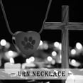 thumbnail image 3 of Pet Paw Print Heart Urn Necklace for Ashes Cremation Jewelry for Loved Ones Always With Me Cremation Necklace for Men and Women Ash Necklace Jewelry, 3 of 9