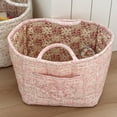 thumbnail image 3 of Floral Fabric Storage Basket Large Laundry Basket Laundry Hamper Decor Supplies (Style 2), 3 of 10