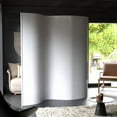 thumbnail image 2 of 7 ft. Tall Bamboo Wave Screen - White, 2 of 5