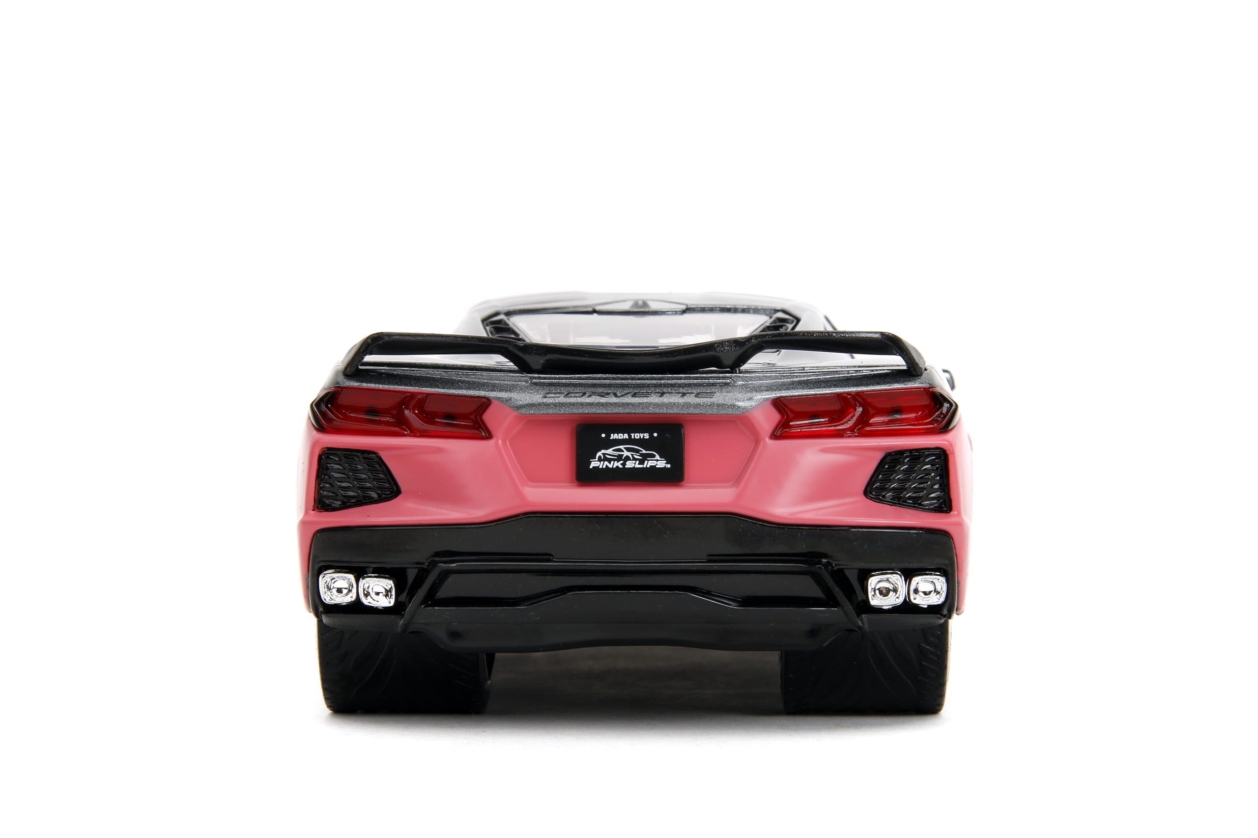 2020 Chevrolet Corvette Gray Metallic and Pink "Pink Slips" Series 1/24 Diecast Model Car by Jada