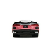 2020 Chevrolet Corvette Gray Metallic and Pink Pink Slips Series 1/24 Diecast Model Car by Jada