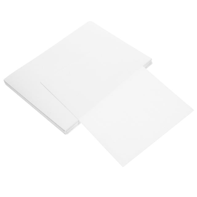 Self Adhesive Laminating Sheets White Pvc 50Pack 8.5X6.2In