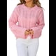 thumbnail image 3 of Suéteres de Mujer de Punto con Cuello Redondo, Informales, de Larga, Estilo Túnica de Otoño. Rosa L, 3 of 10