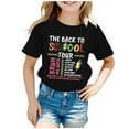 thumbnail image 1 of WEAIXIMIUNG Chemises pour Fillettes 3T Blanc Saison Scolaire pour Enfants Imprimé Manches Courtes Col Rond T-Shirt, 1 of 4