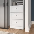 thumbnail image 2 of Bestar Versatile 25" Engineered Wood 3-Drawer Set for Organizer in White, 2 of 7