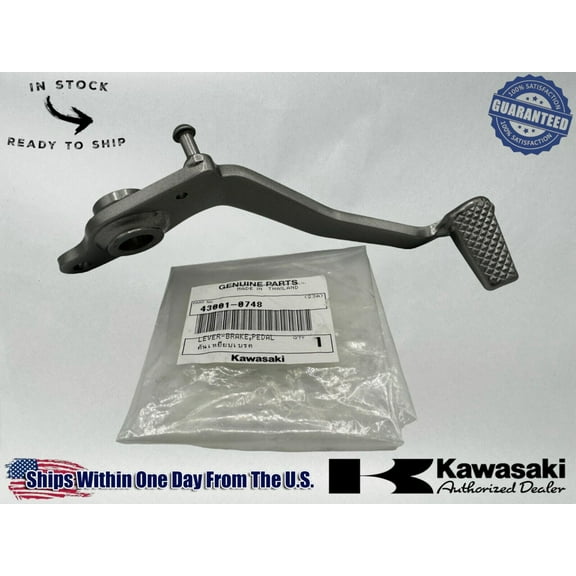 Kawasaki Genuine OEM Authentic Brake Pedal Lever 43001-0748