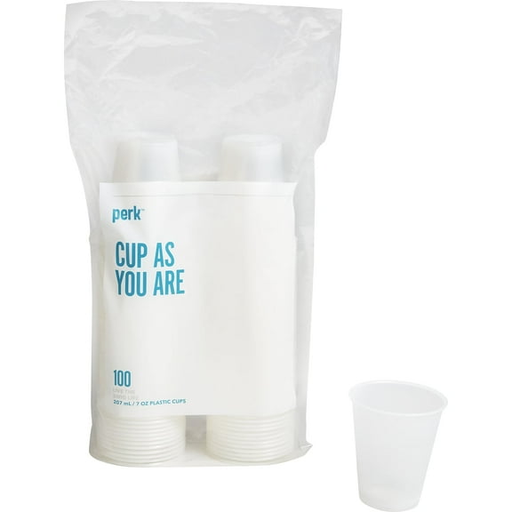 Staples Perk Plastic Cold Cup 7 Oz. Clear 300/Carton PK56332VS