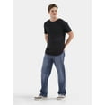 thumbnail image 3 of No Boundaries Men's & Big Men's Longline Curved Hem Elongated Tee Shirt, Sizes XS-5XL, 3 of 5