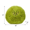 thumbnail image 5 of Grinch 16 Inch Furry Round Pillow with Embroidered Face, 5 of 5