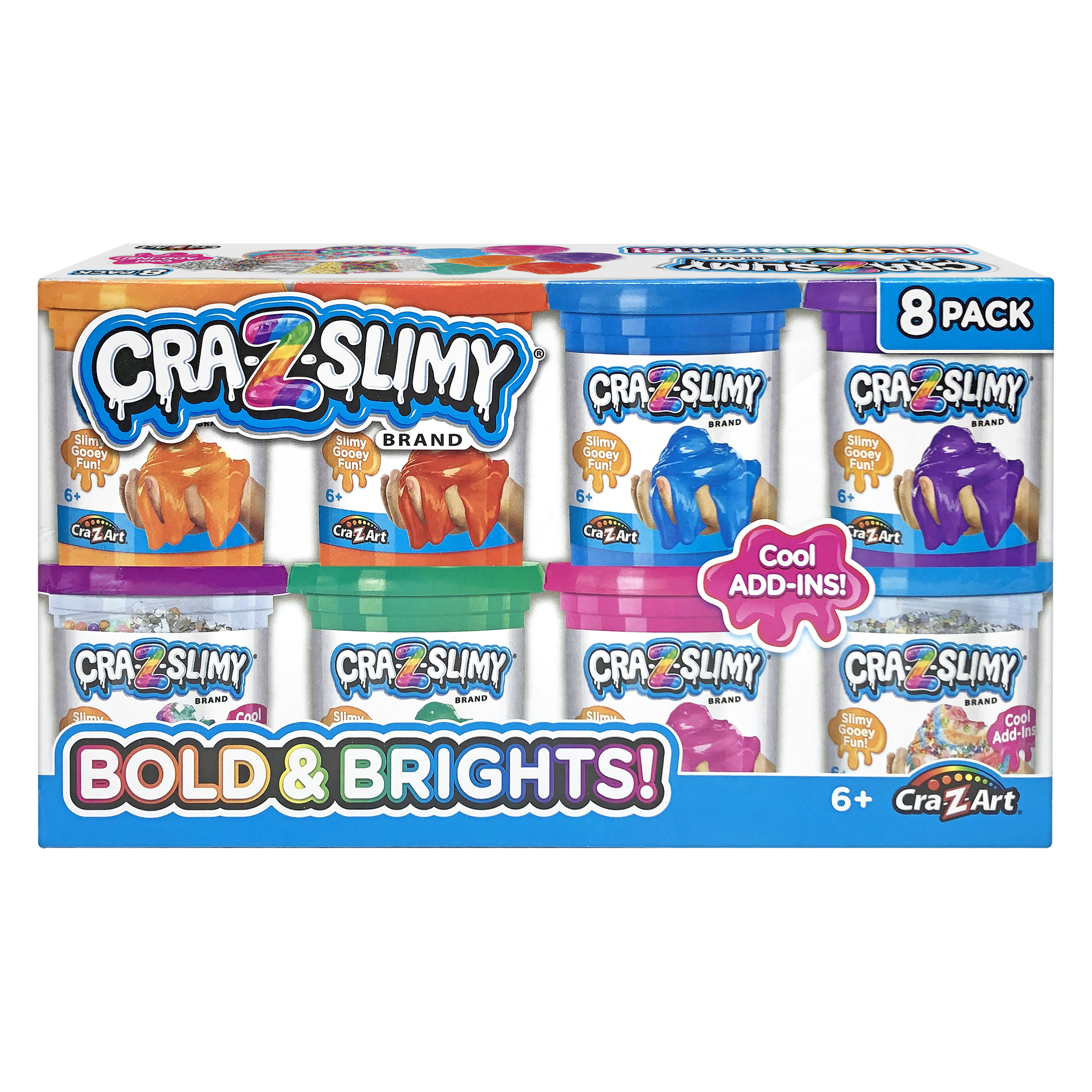 Cra-Z-Art Cra-Z-Slimy Bold & Bright 8 Pack Premade Slime photo 2