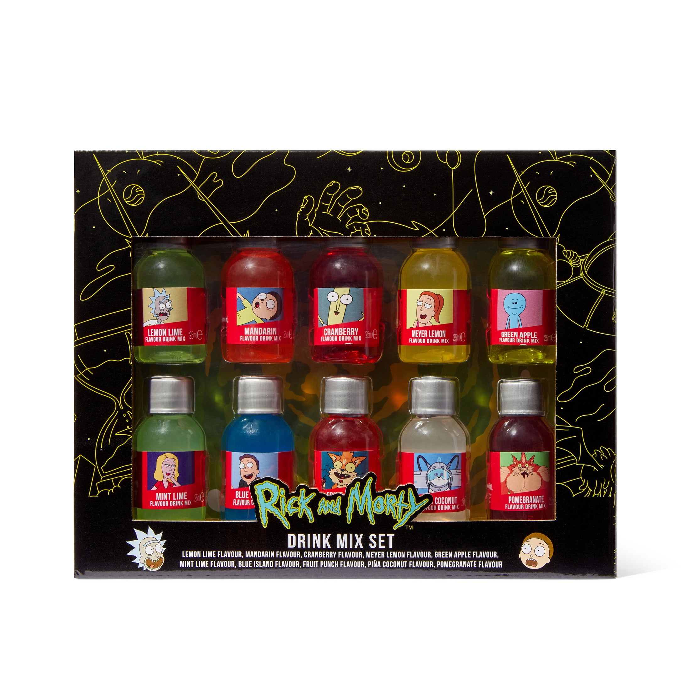 Adult Swim RICK AND MORTY Drink Mix Gift Set, 10-Pack (Contains NO Alcohol)