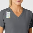 thumbnail image 6 of Wink W123 Women's Stylized V-Neck Scrub Top, Pewter, 2X Womens, 6 of 6