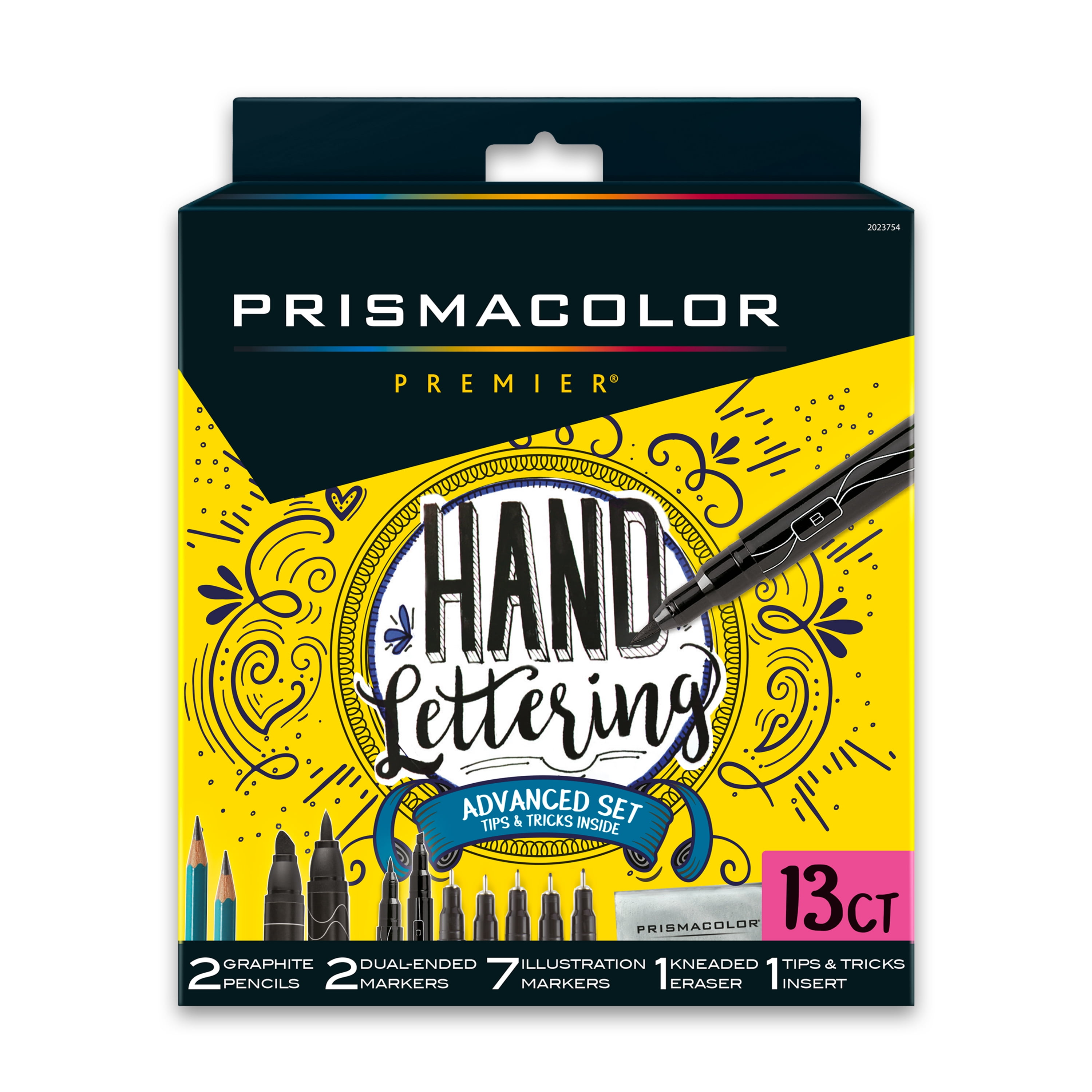 Art Markers Eraser and Tips Pamphlet 13 Count Pencils Renewed Prismacolor 2023754 Premier Advanced Hand Lettering Set with Illustration Markers 