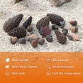 thumbnail image 6 of Gas Fireplace Logs, 6 pcs Pine Cones Fire Logs Christmas Decorative Ceramic Firewood in Assorted Sizes for Ventless Fireplaces, Fire Pit, 6 of 7