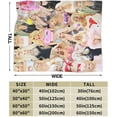 thumbnail image 3 of Blanket Trisha paytas Soft and Comfortable Wool Fleece Throw Blankets for Sofa Office car Camping Yoga Travel Home Decoration Cozy Plush Beach Blanket Gift 60"x50", 3 of 9