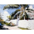 thumbnail image 2 of Homer, Winslow 24x19 Gold Ornate Wood Framed with Double Matting Museum Art Print Titled - A Garden in Nassau, 2 of 4